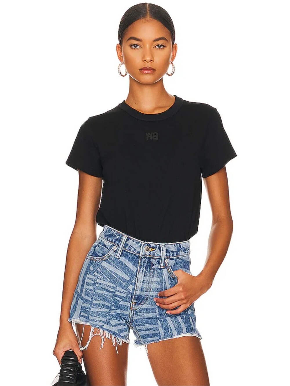ALEXANDER WANG TONAL PUFF LOGO TSHIRT